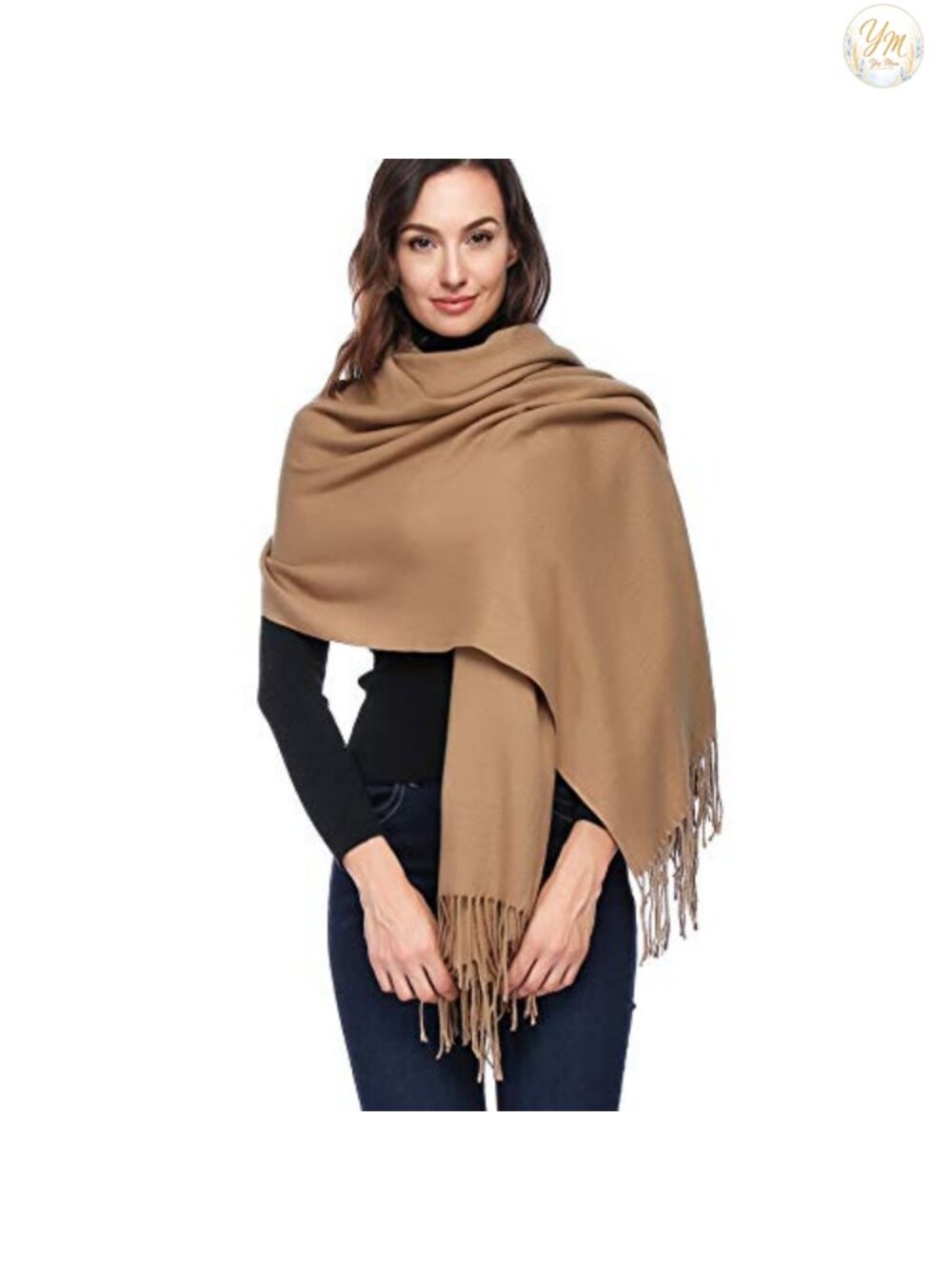 Oversized Pashmina Shawl Wrap Viscose Polyester Evening Dress Winter